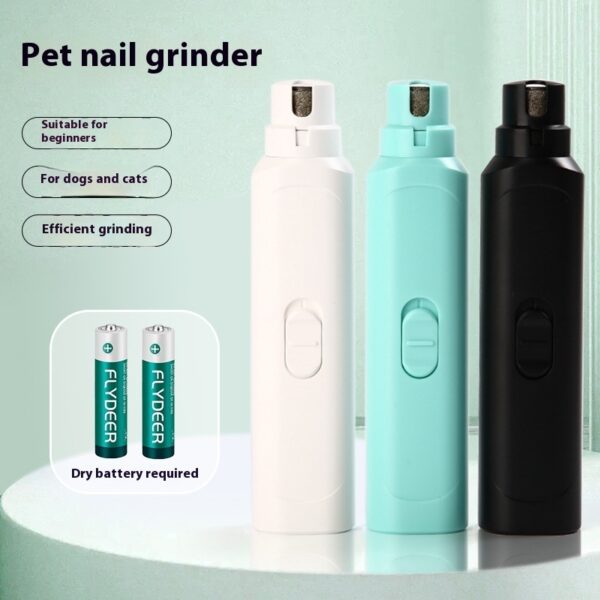 Pet Nail Grinder Dog Cat Battery Model Nail Trimmer Large And Small Dogs Nail Clippers Pet Grooming Tools Pet Products - Image 2